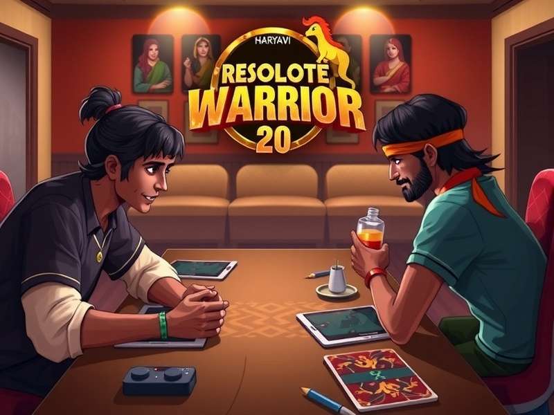 Diverse Indian Gamers Enjoying HRW20 Indian Gamers Playing Haryanvi Resolute Warrior 20